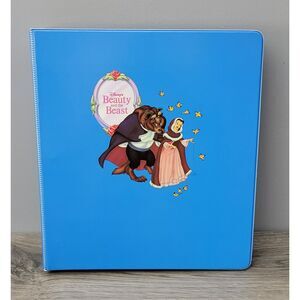 VTG 1992 Pro Set Inc Beauty and the Beast Trading Cards Binder Disney Complete